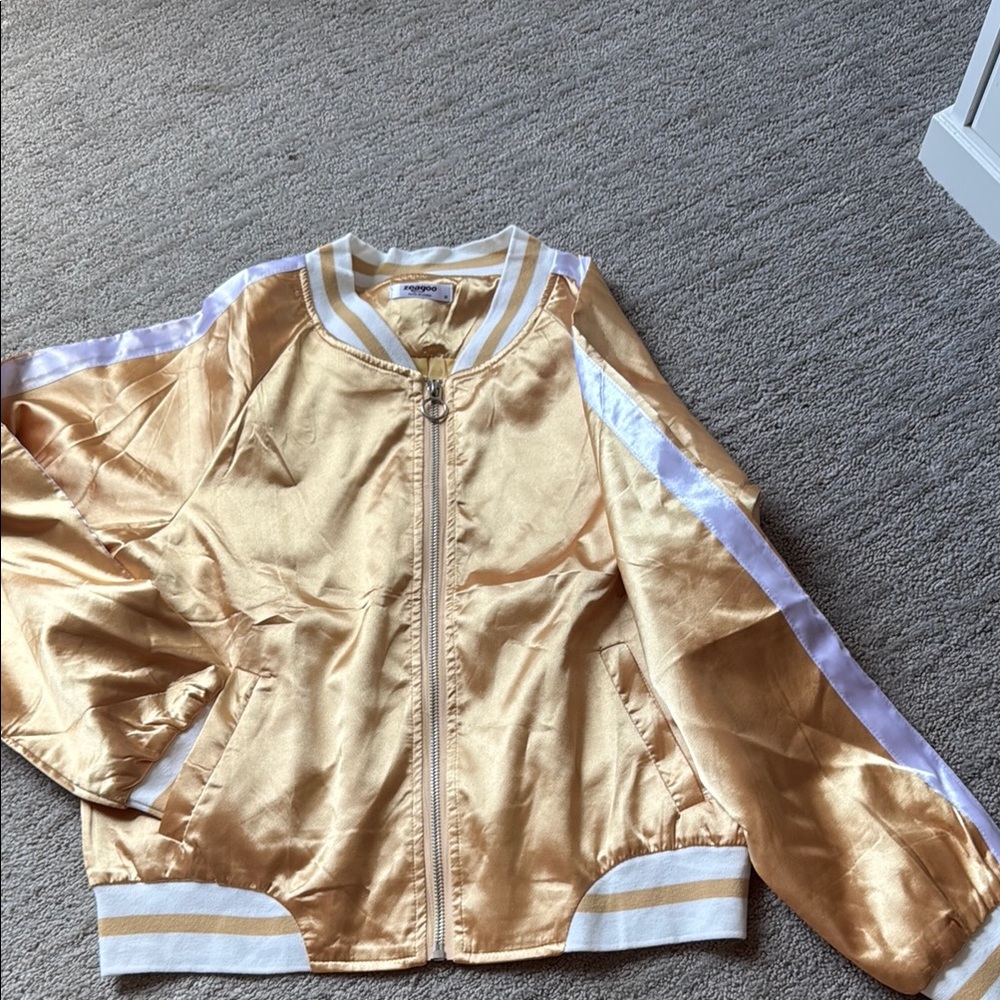 Gold Bomber Jacket